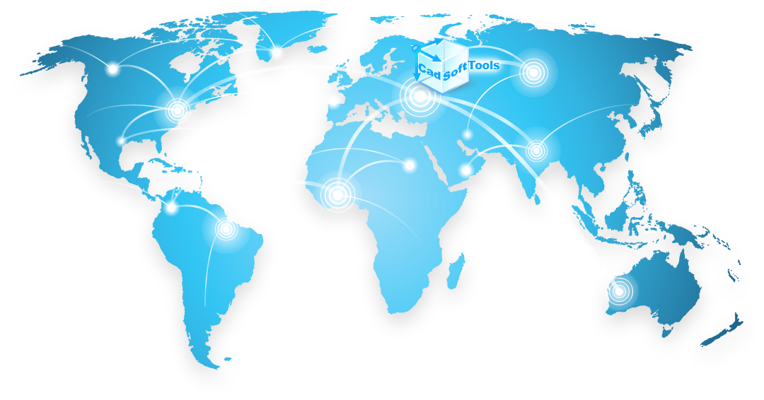CADSoftTools clients map